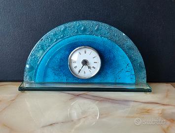 🕰️ Orologio vintage in vetro artistico con bolle