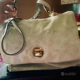 Borsa scamosciata grigio/azzurro Coccinelle