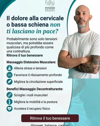 Massaggiatore professionista sportivo e olistico