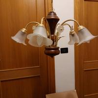 Lampadario + lampade/bajour da comodino