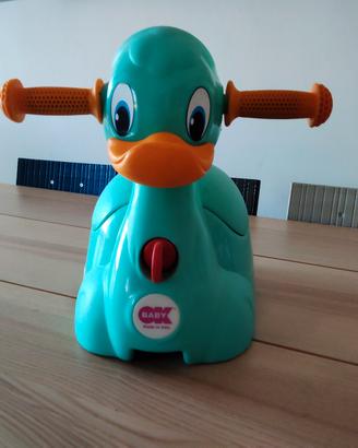 Vasino per bambini a forma di papera azzurro 