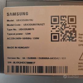 TV Samsung UE43DU8070UXZT