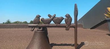 Campana in ghisa con uccellini – Nuova