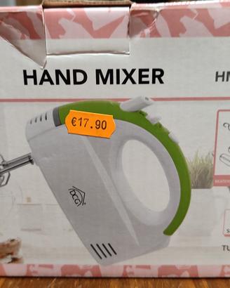 mixer manuale con fruste e ganci per la cucina