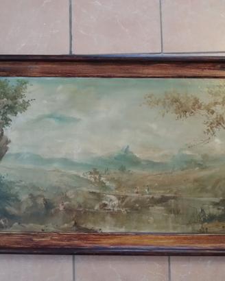 olio su tela firmato Hinnier del 1906