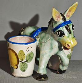 Asino ceramica vietrese – Firma Italy anni '40