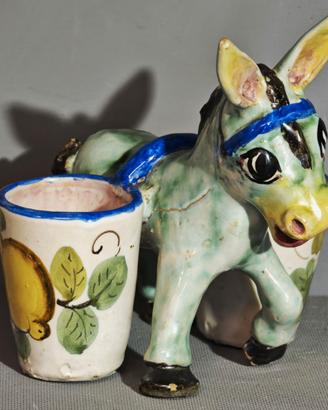 Asino ceramica vietrese – Firma Italy anni '40