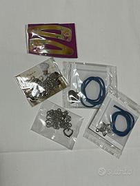 5 Accessori Bambina - Collana, Bracciale, Fermagli