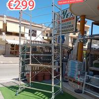 trabattello alluminio alto 3.6 MT base 100x155