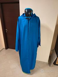 completo blu con mantello, tunica e maschera
