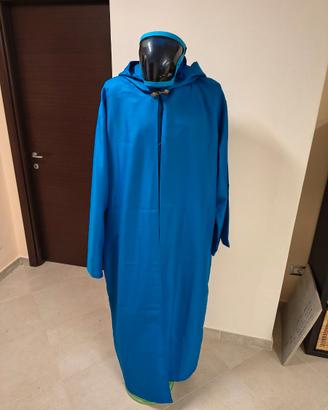 completo blu con mantello, tunica e maschera