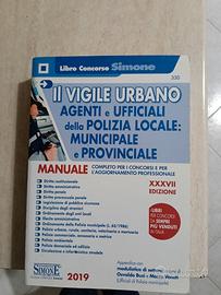 libro concorso vigili urbani anno 2019 Simone