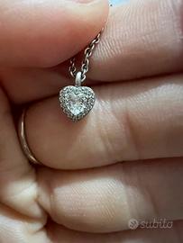 collana cuore stroili argento