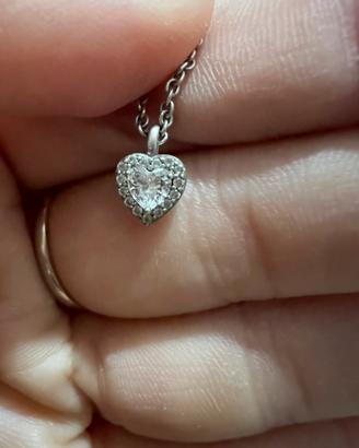 collana cuore stroili argento