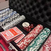 Valigetta 500 chips fiches poker Texas hold'em
