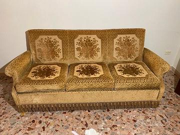 Splendido divano + poltrone velluto damascato