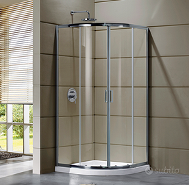 Box Doccia Semicircolare Cristallo Temperato 6mm