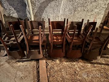 10 sedie legno