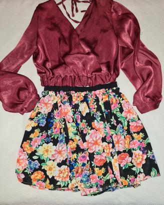 Gonna  Volant a Fiori 