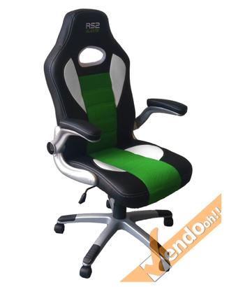 Poltrona Gamer PROFESSIONAL RS2 Verde/nero