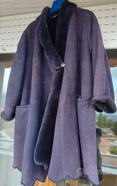 Montone donna colore viola modello a ruota