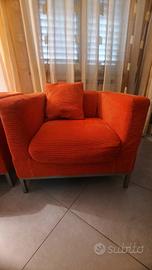 n.2 Poltroncine arancio sfoderabili