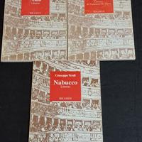Giuseppe Verdi 3 Libretti di Opere Edizioni Ricord