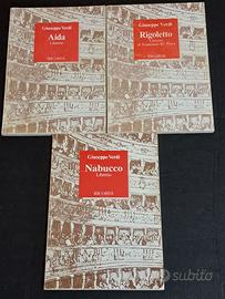 Giuseppe Verdi 3 Libretti di Opere Edizioni Ricord