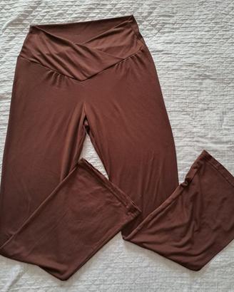 Leggings/pantaloni a zampa taglia S