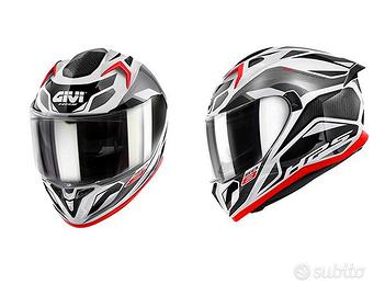 CASCO INTEGRALE MOTO GIVI 50.8 BRAVE ROSSO LUCIDO