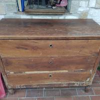 Cassettiera in legno NOCE