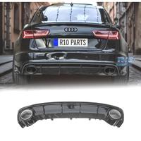 DIFFUSORE AUDI A6 15-18 LOOK RS6 NERO LUCIDO