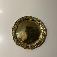 Portagioie o piattino decorativo in ottone