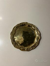 Portagioie o piattino decorativo in ottone