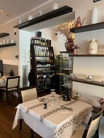 Ristorante con pizza