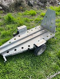 Carrello porta moto (monoposto) da immatricolare