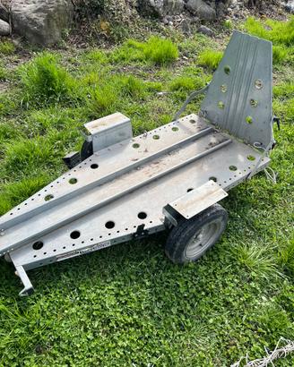 Carrello porta moto (monoposto) da immatricolare