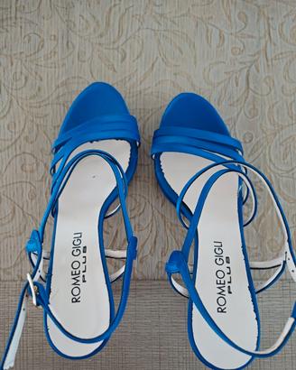 Sandali Romeo Gigli Plus - Blu Elettrico num. 38