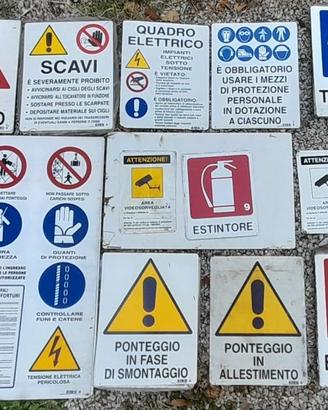 cartelli segnaletici in PVC polionda