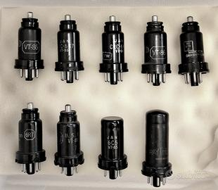 N. 9 TUBI TERMOIONICI  PER RICEVITORE BC 312