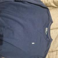 felpa originale ralph lauren uomo XL blu elgante
