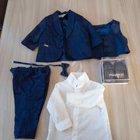 Vestito battesimo neonato con scarpine 