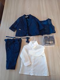 Vestito battesimo neonato con scarpine 