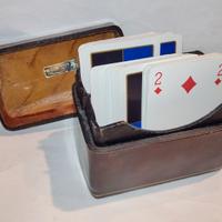 Porta carte da gioco. vuoto. Vintage