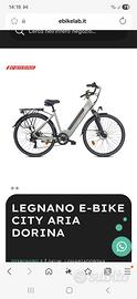 Bicicletta elettrica Ebike Legnano Dorina nuova
