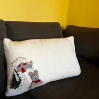 Cuscino natalizio artigianale 🎄🤶
