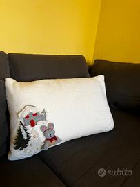 Cuscino natalizio artigianale 🎄🤶
