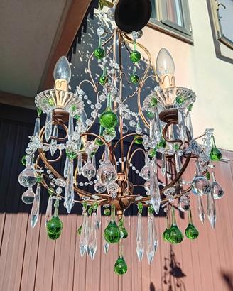 LAMPADARIO GOCCE VETRO MURANO ANNI 50