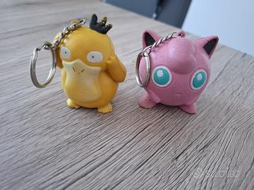 Portachiavi antistress Pokémon Jigglypuff Psyduck