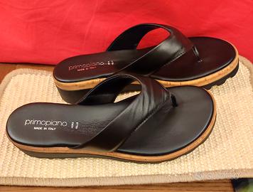 Sandali "primo piano" Nuovi pelle n.40 donna 